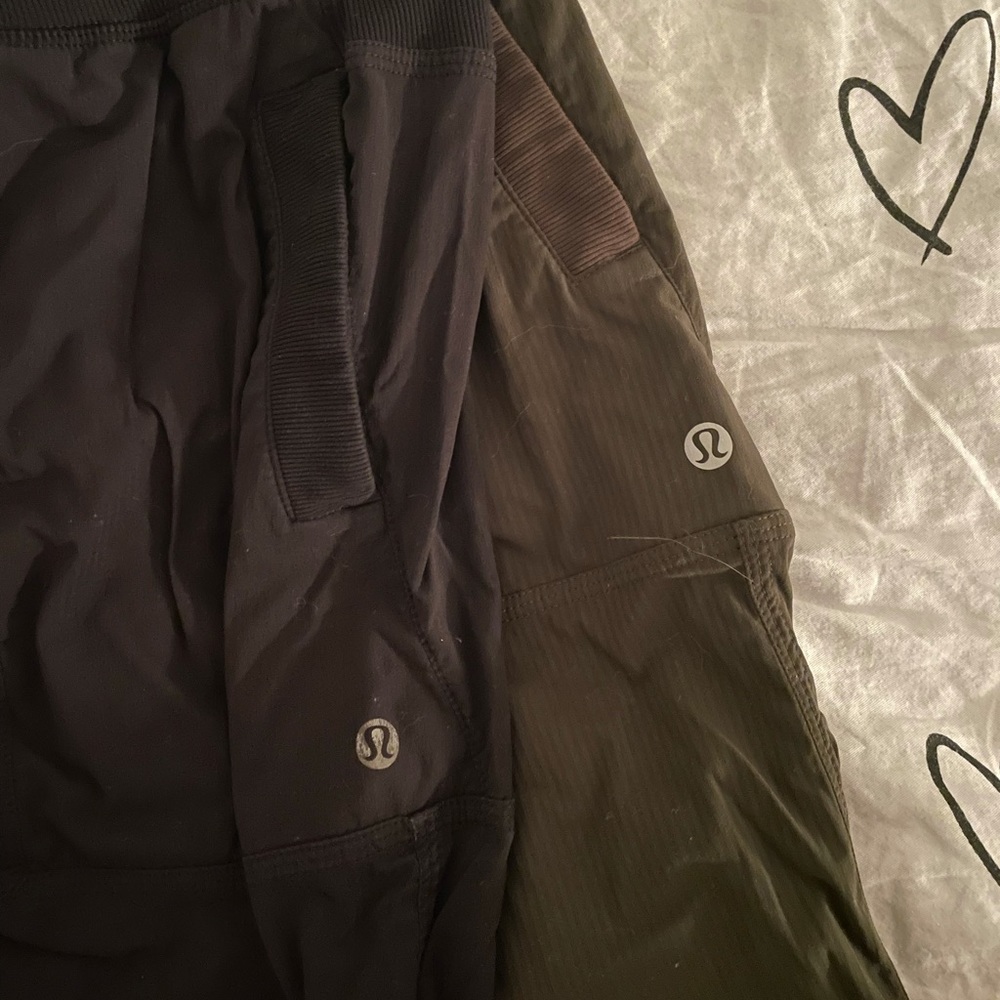 black and green lulu studio pants
